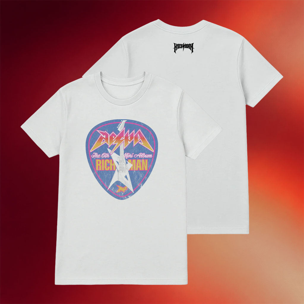Aespa Merch 2026 Aespa Guitar Pick T-Shirt Rich Man Shirt Gift For Kpop Lovers - Merchluma