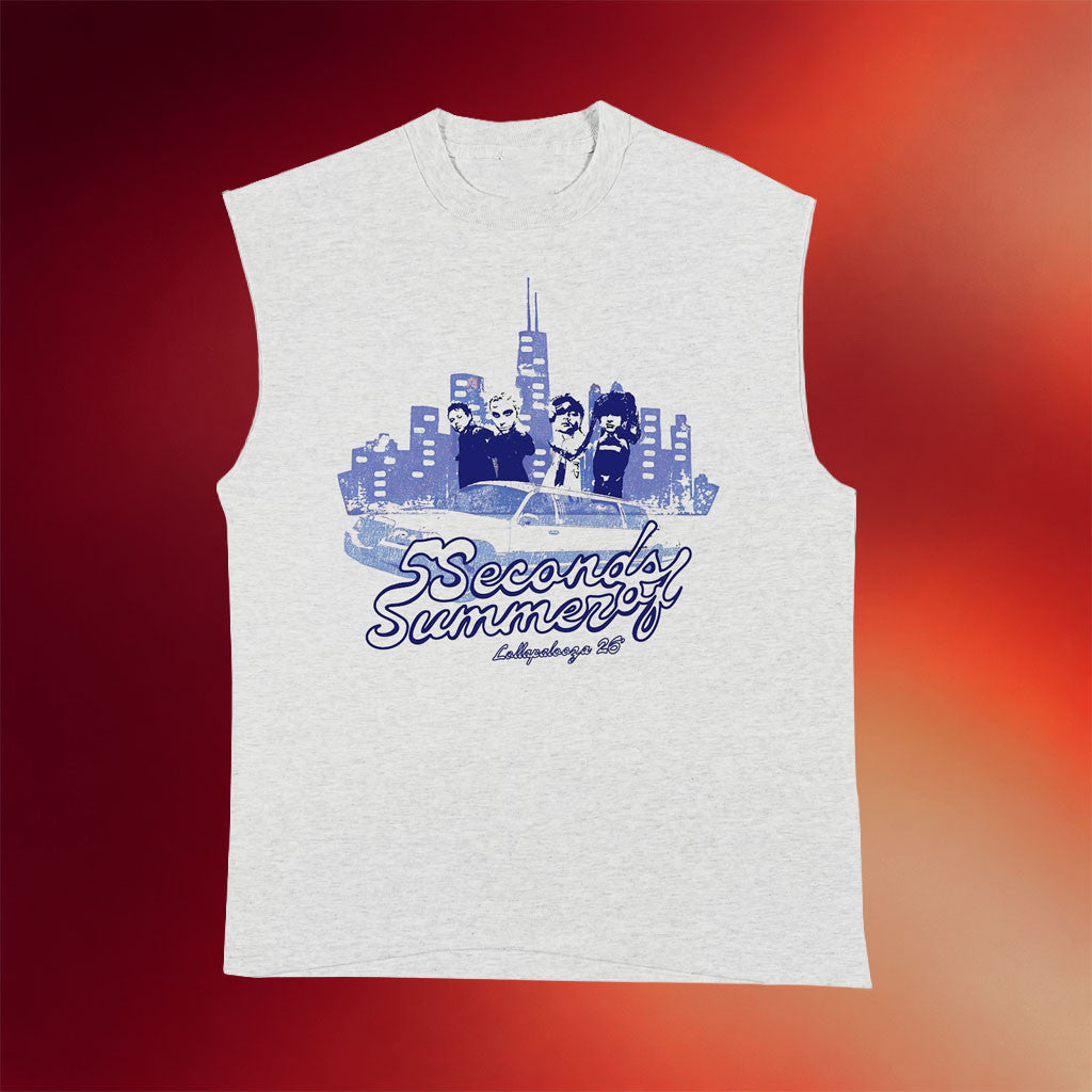 5SOS Tour Merch 2026 5 Seconds Of Summer Lolla Concert Tank Top 5SOS Lollapalooza Merch - Merchluma