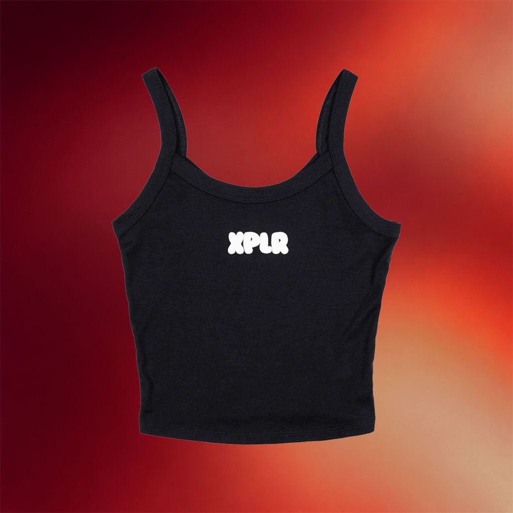 XPLR Merch 2026 Marshmallow Logo Tank Top Black Sam And Colby Merch Best Gift For Her - Merchluma