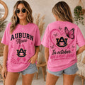 Auburn Tigers 2026 Pink October Breast Cancer Awareness Pride T-Shirt Auburn Tigers Merch - Merchluma