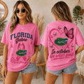 Florida Gators 2026 NCAA Pink October Breast Cancer Awareness Fan Pride Unisex T Shirt - Merchluma