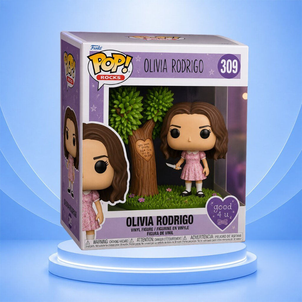 Funko Pop Olivia Rodrigo You Seem Pretty Sad For A Girl So In Love Vinyl Figure Featured - Merchluma