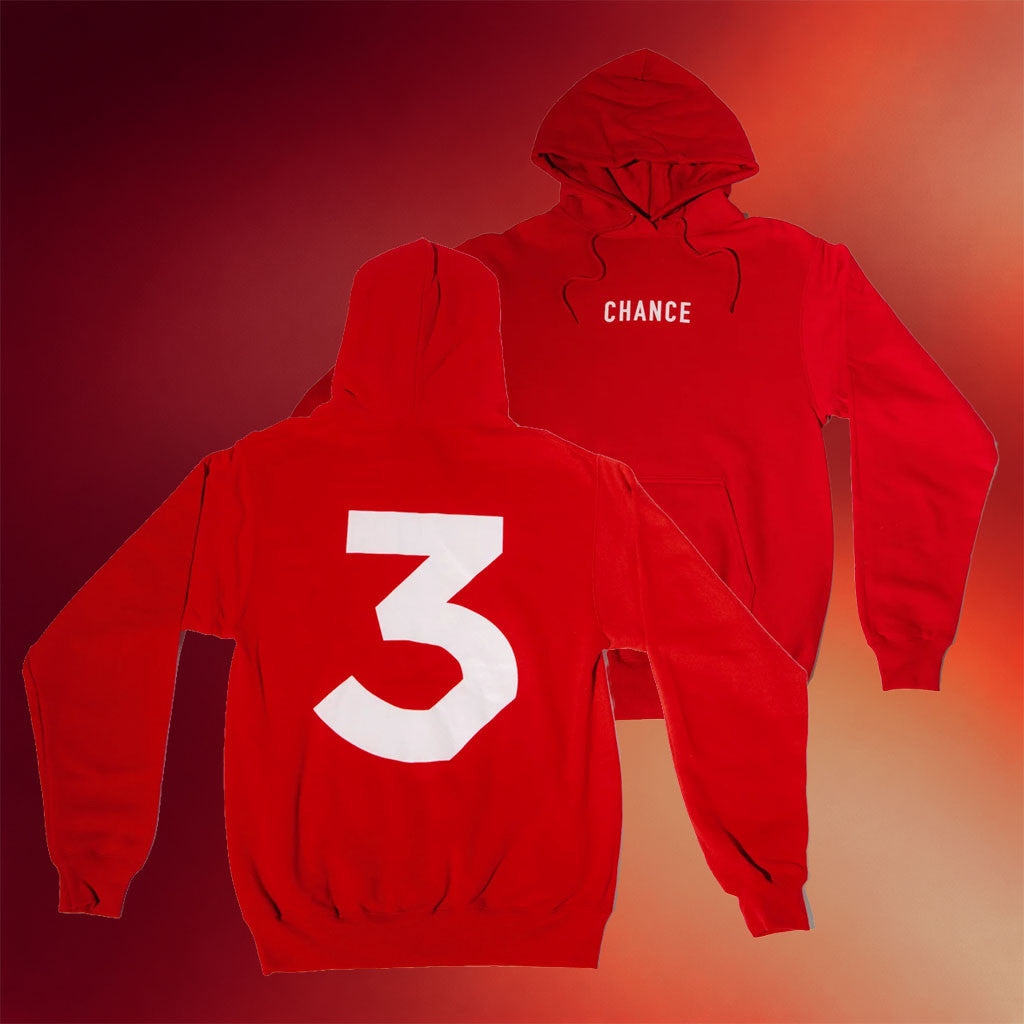 Chance The Rapper Merch 2026 Chance 3 Hoodie Red Best Gifts For Hip Hop Lovers - Merchluma