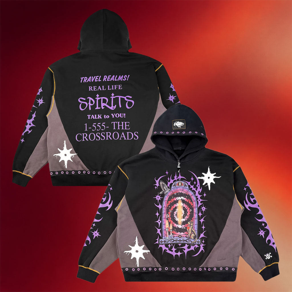 Zingara X Naked When The Beat Drops Merch 2026 Crossroads Spirit Hoodie Zingara X NWTBD Merch - Merchluma