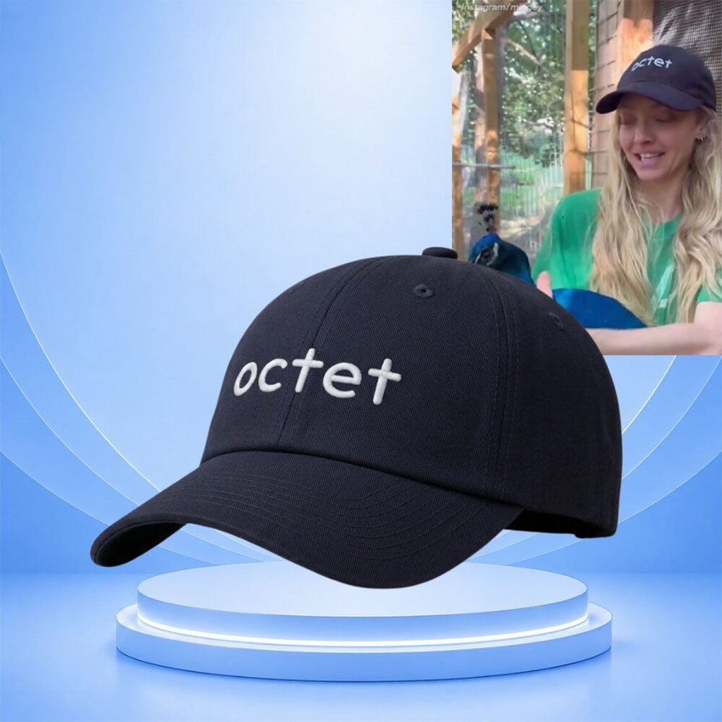 Amanda Seyfried Octet Hat 2026 Black Embroidered Amanda Seyfried Merch Gift Ideas For Fans - Merchluma