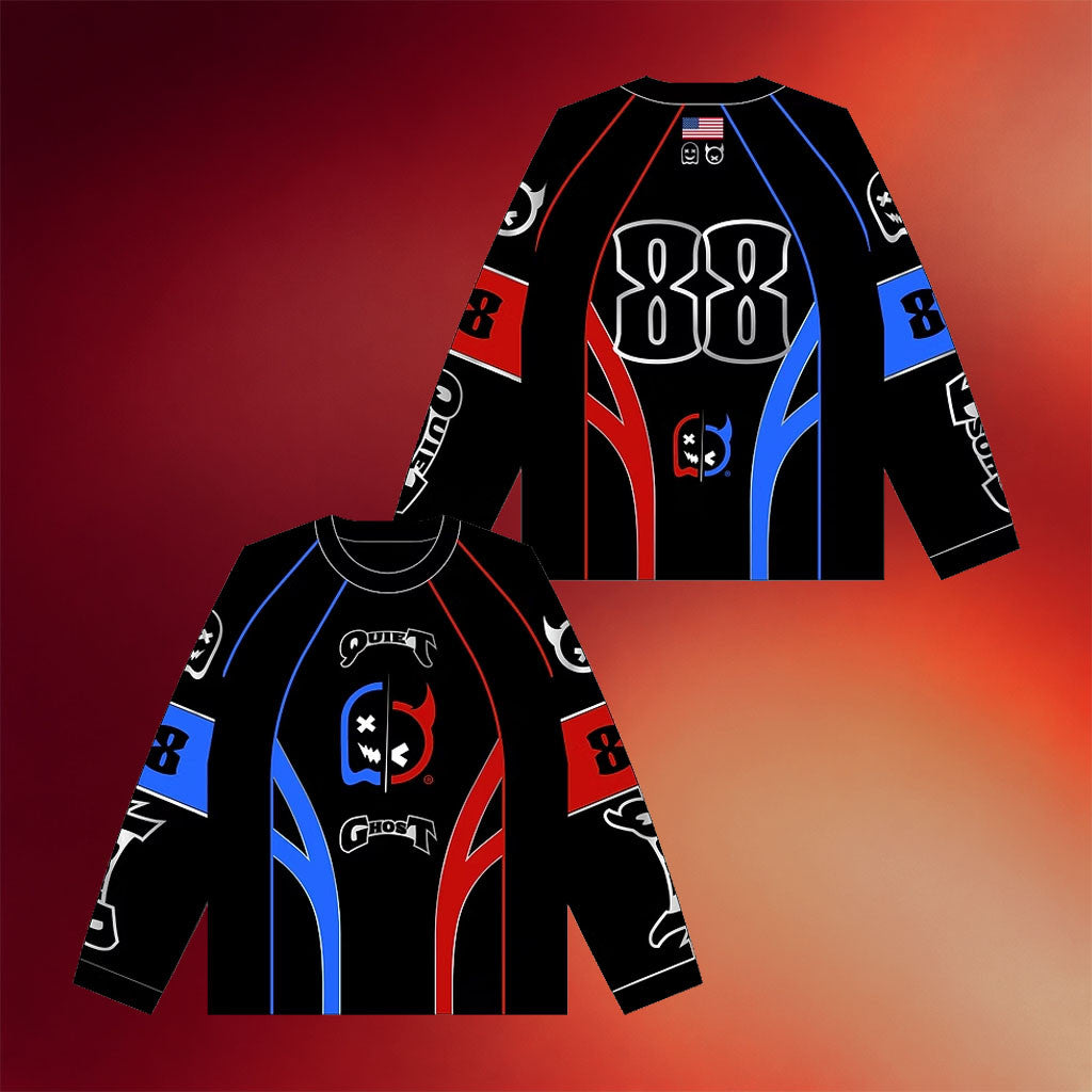 Ghost Racing Merch 2026 Quiet Club X Ghost Racing Moto Jersey Best Birthday Gift For Husband - Merchluma