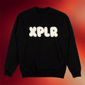 XPLR Merch 2026 Marshmallow Logo Crewneck Sweatshirt Black Sam And Colby Merch Gift For Besties - Merchluma