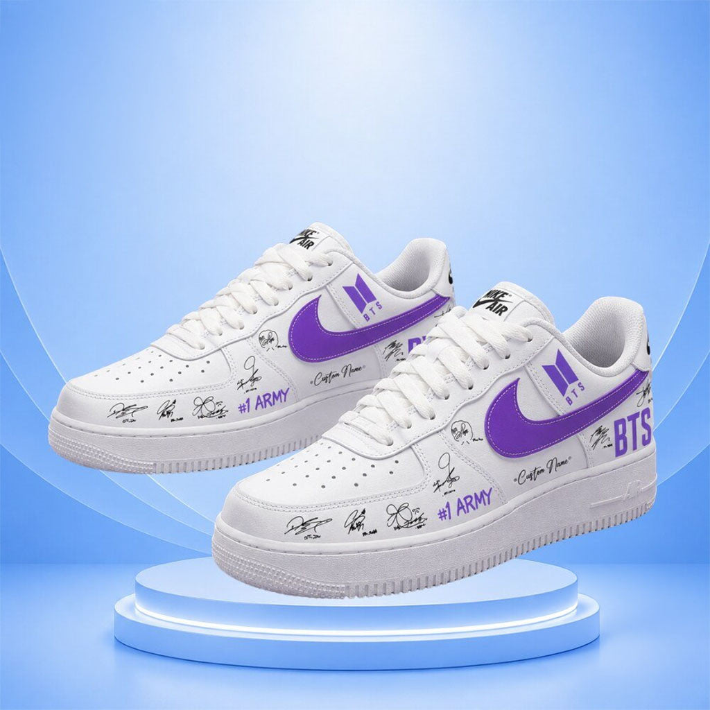 Custom Army BTS World Tour 2026 Sneaker #1 Army BTS Merch Best Gifts For Kpop Fans - Merchluma