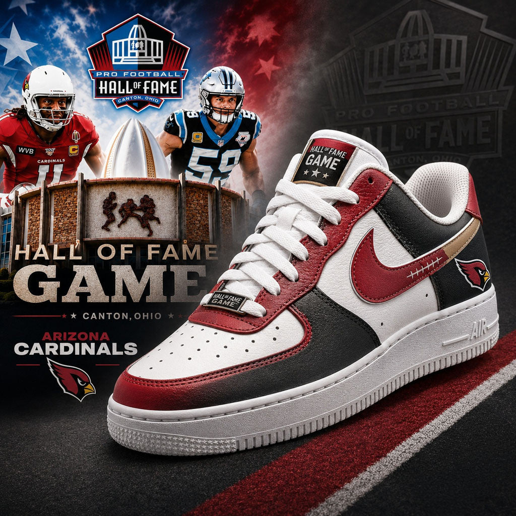 Arizona Cardinals Hall of Fame Game Sneakers Cardinals Merch Gifts For Football Fan - Merchluma