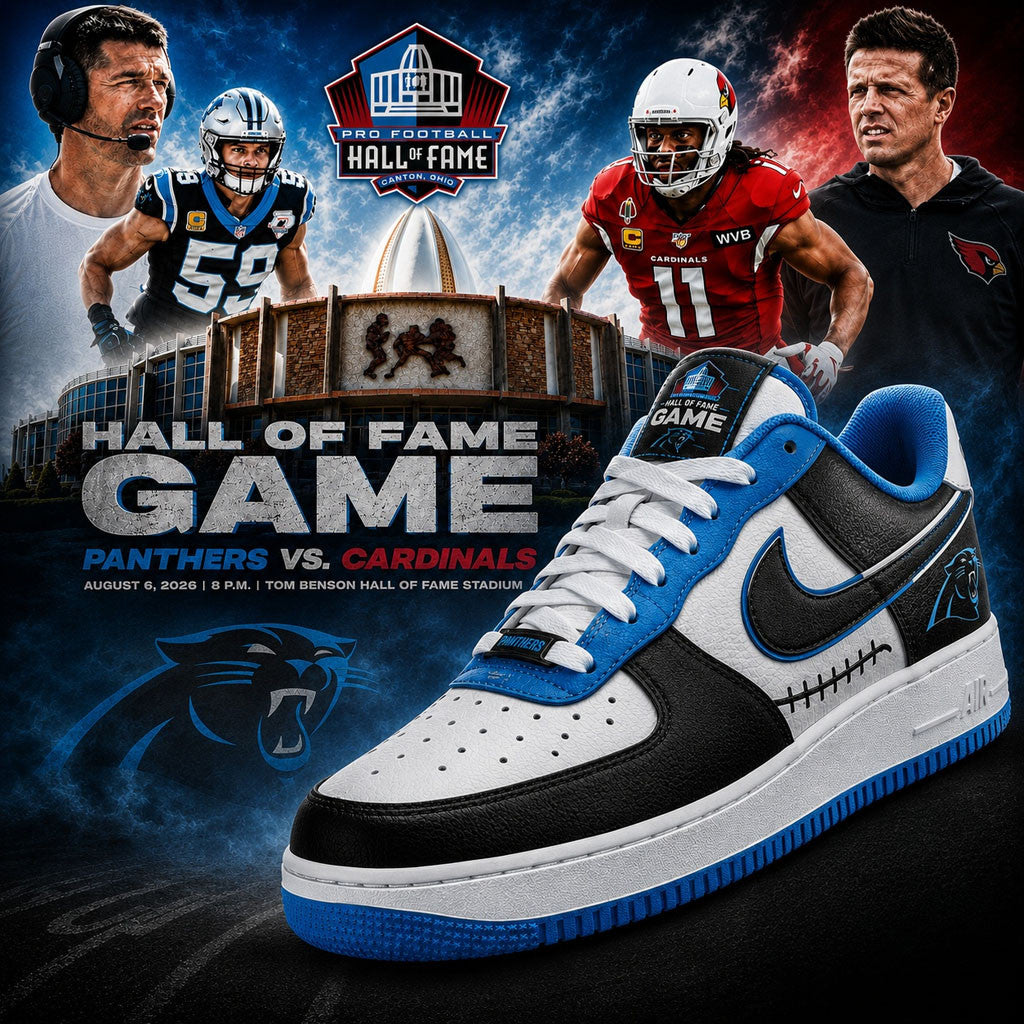 Carolina Panthers Hall of Fame Game 2026 Shoes Carolina Panthers Merch Gifts For Football Fan - Merchluma