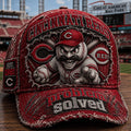 Cincinnati Reds Problem Solved Vintage Hat 2026 Cincinnati Reds Merch Gift For Baseball Fans - Merchluma