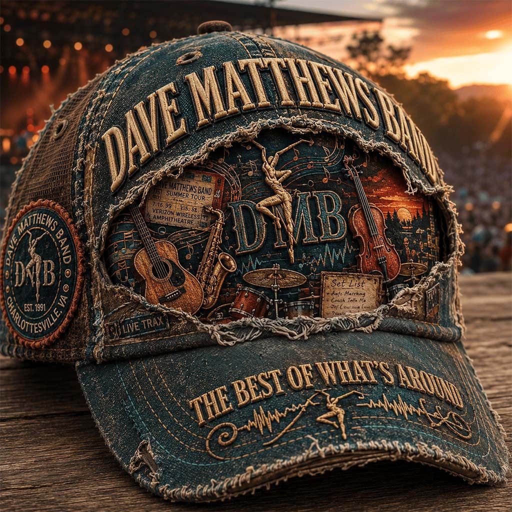 Dave Matthews Band 2026 The Best Of What's Around Vintage Hat DMB Merch Gift For Fathers - Merchluma