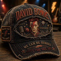 David Bowie Hat We Can Be Heroes Just For One Day Vintage Cap David Bowie Merch Gift For Fans - Merchluma