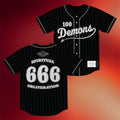Closed Casket Activities Merch 100 Demons Spiritual Obliteration Baseball Jersey Fan Gifts - Merchluma