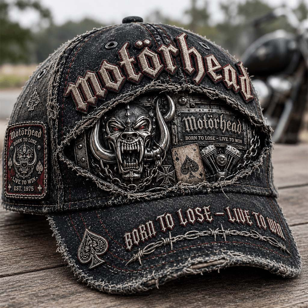 Motorhead Born To Lose Live To Win Hat Motorhead Merch Gift Ideas For Rock Band Fans - Merchluma