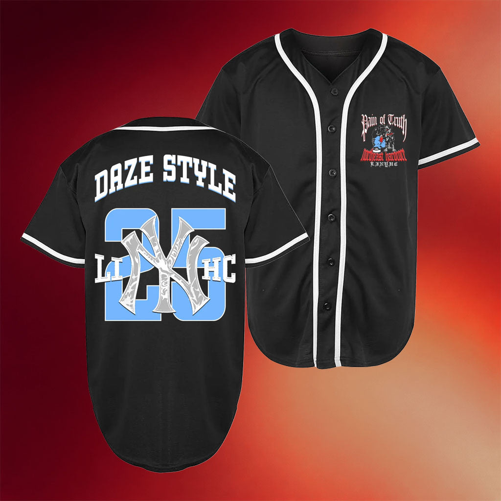 Pain Of Truth Merch 2026 Northeast HC Black Baseball Jersey Music Related Gifts For Guys - Merchluma