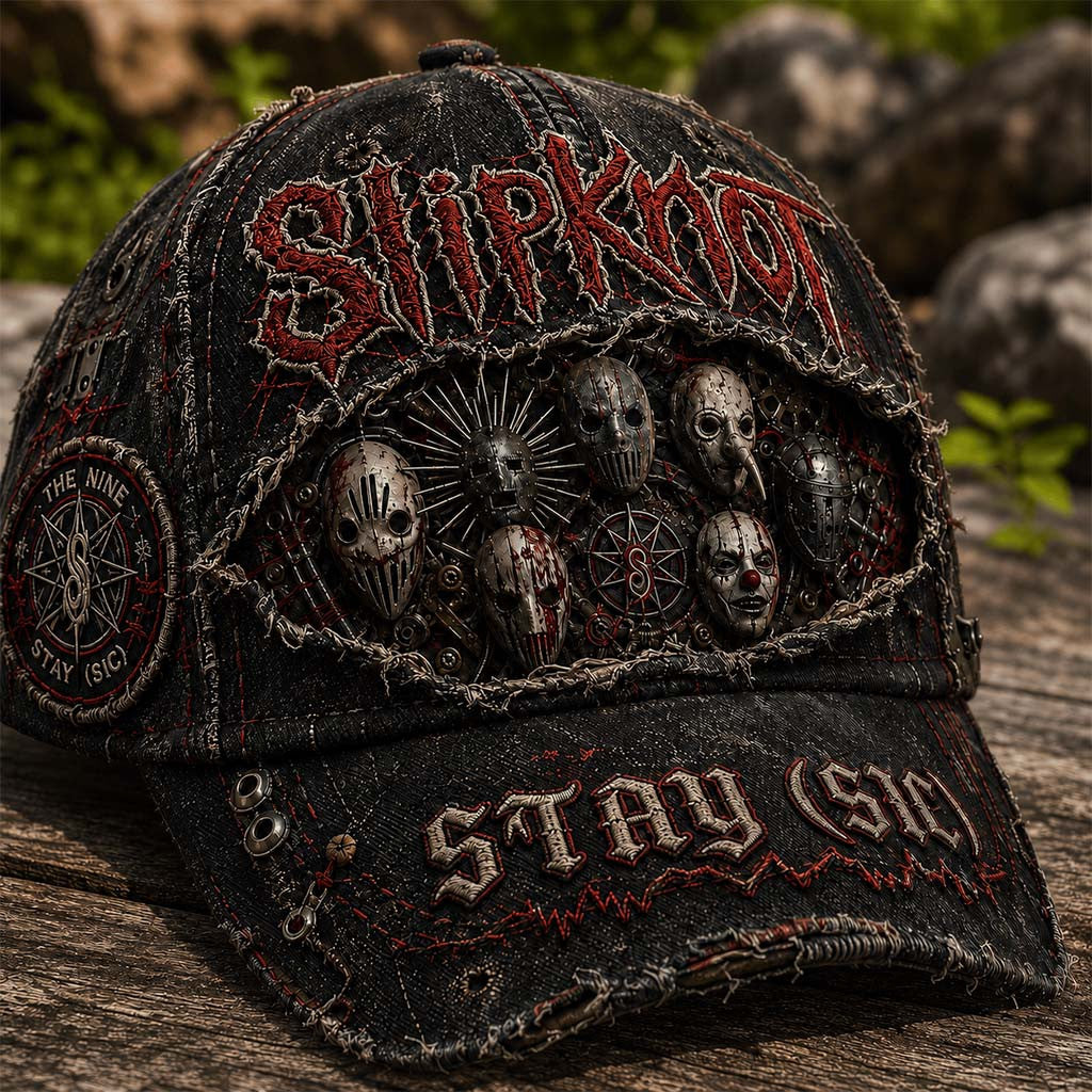 Slipknot Hat Stay Sic Distressed Cap Slipknot Merch Gift For Heavy Metal Band Fans - Merchluma