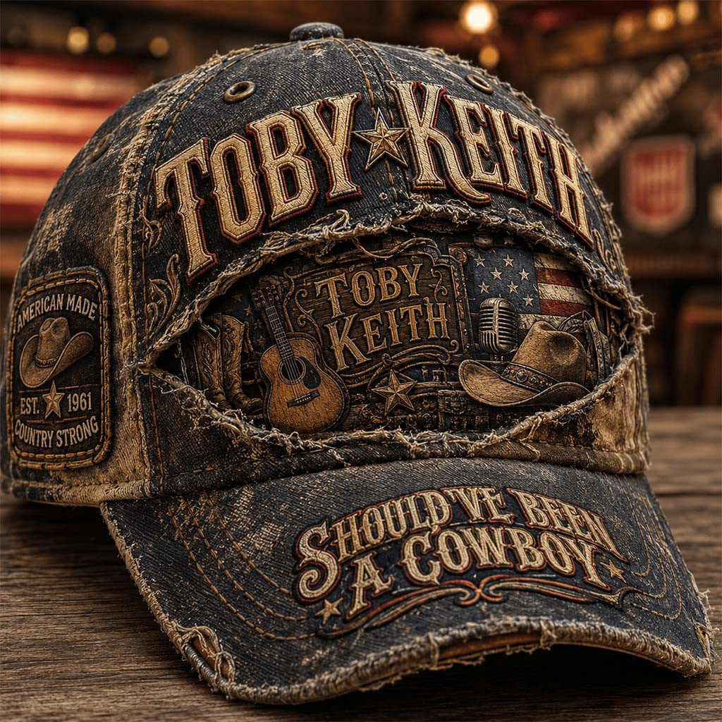Toby Keith Should've Been A Cowboy Hat American Made Country Song Hat Toby Keith Merch 2026 - Merchluma