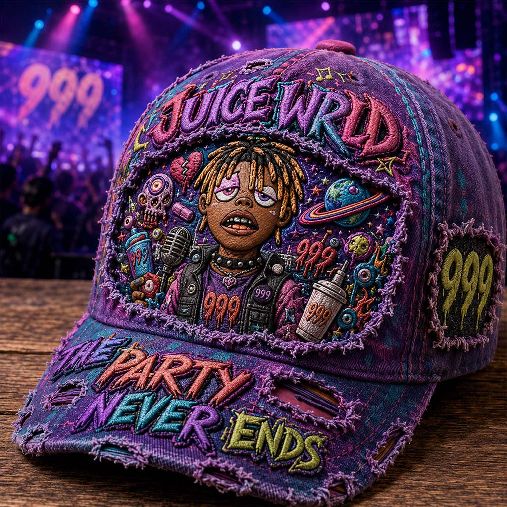 Juice WRLD The Party Never Ends Hat Juice WRLD Merch Emo Rap Fan Gifts For Dudes - Merchluma