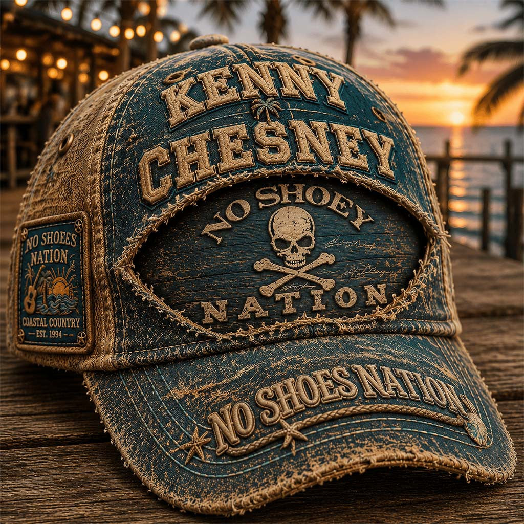 Kenny Chesney No Shoes Nation Hat Coastal Country Hat Kenny Chesney Merch Gift For Fans - Merchluma