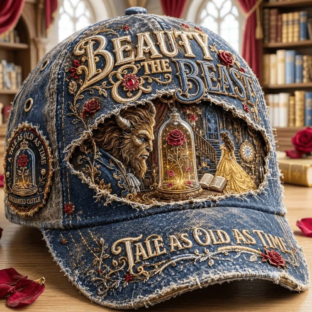 Beauty And The Beast Merch Tale As Old As Time Vintage Hat Birthday Gift For Wife - Merchluma