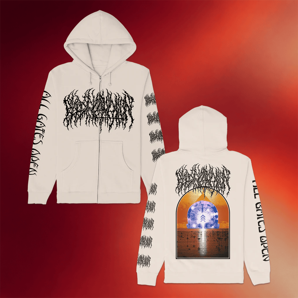 Blood Incantation Merch 2026 All Gates Open Back Cover Zip Hoodie Best Gift For Band Fans - Merchluma