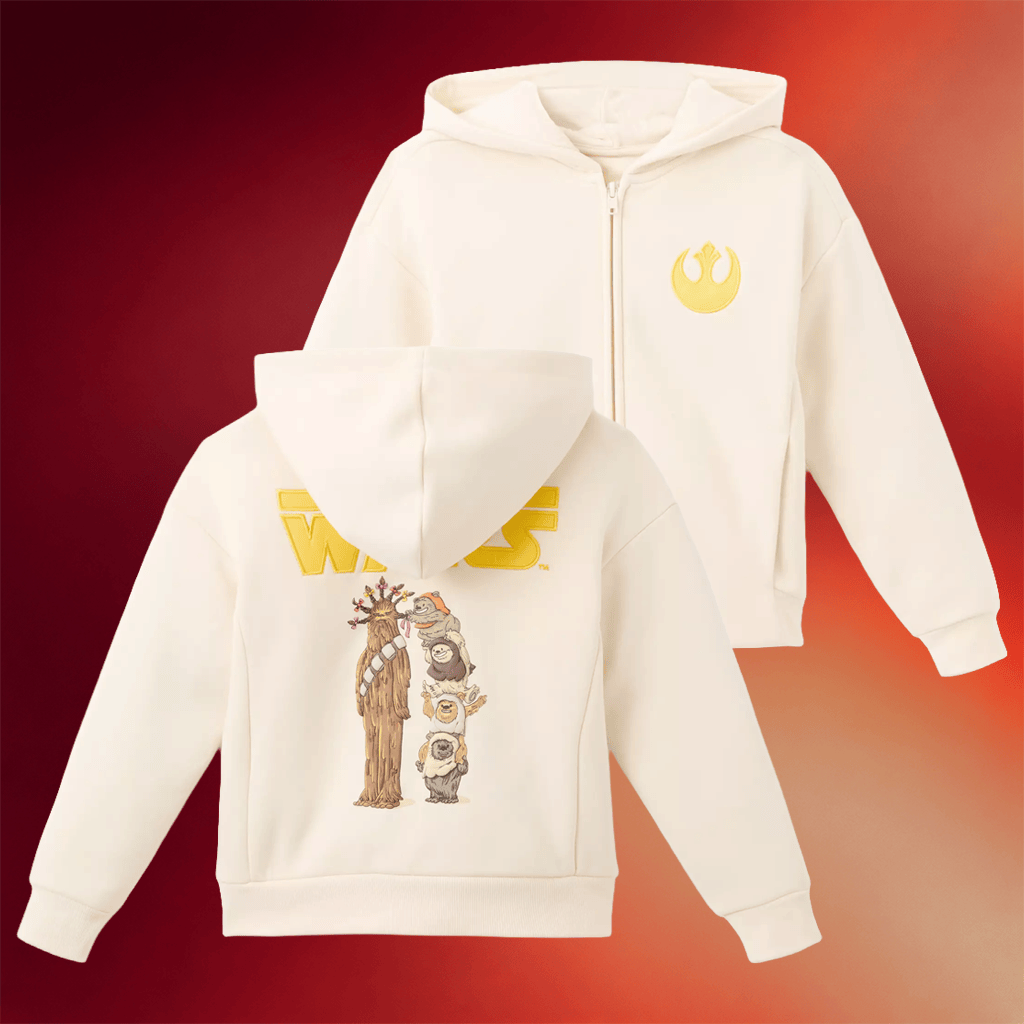 Star Wars Day 2026 Merch Chewbacca and Ewoks Zip Hoodie Star Wars Apparel Gifts For Daughter - Merchluma