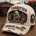 Terrifier Art The Clown The Dark Comedian Hat Problem Solved Hat Gift For Horror Fans - Merchluma