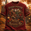 Harry Potter Magic Is In The Autumn Air T-Shirt Fall Outfits Harry Potter Merch Fan Gifts - Merchluma