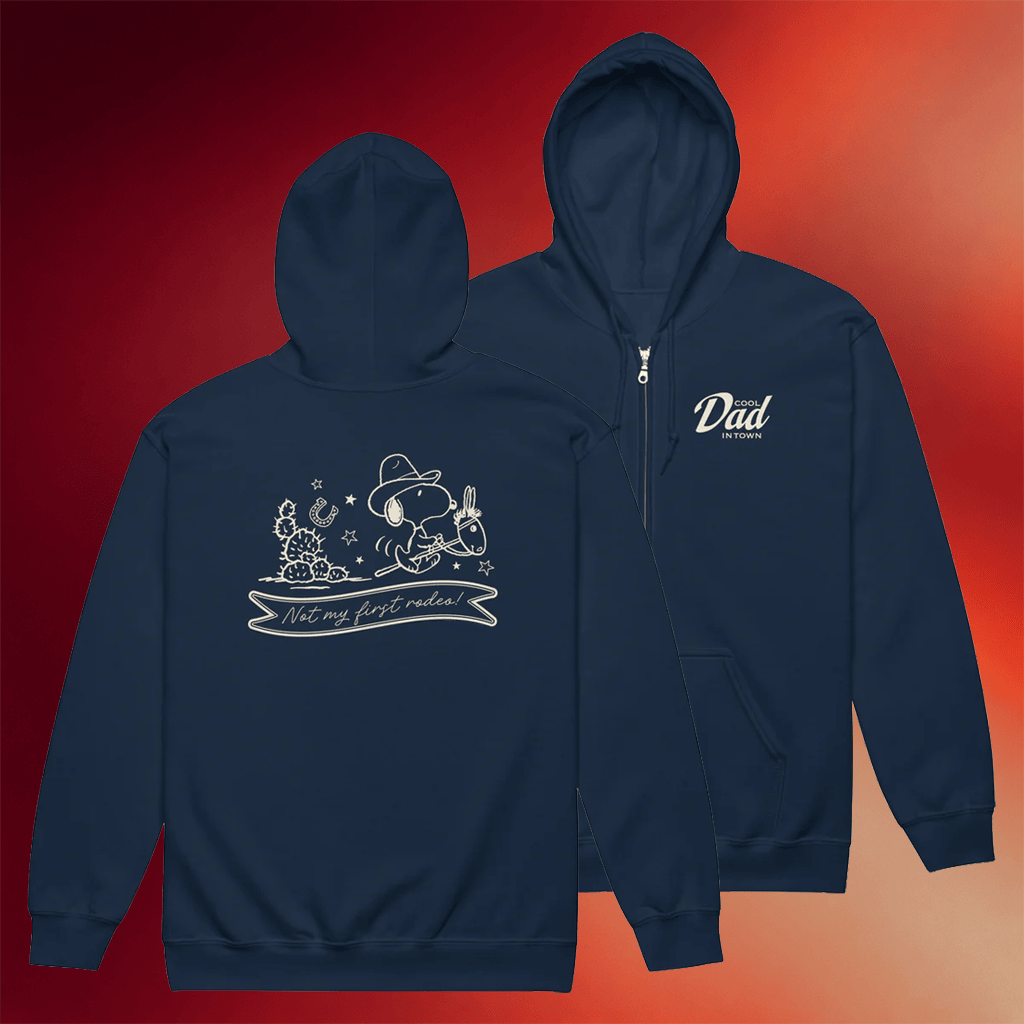 Peanuts Snoopy Merch 2026 Cool Dad In Town Zip Hoodie Gifts For Father's Day Ideas - Merchluma
