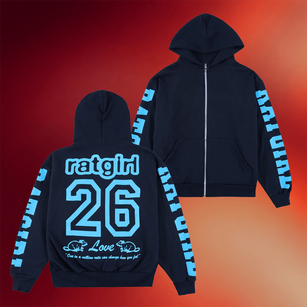 Stray Rats Merch 2026 Ratgirl Love Zip Hoodie Birthday Ideas For Her - Merchluma
