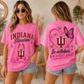 Indiana Hoosiers 2026 Pink October Breast Cancer Awareness Pride T-Shirt Indiana Hoosiers Merch - Merchluma