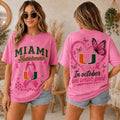 Miami Hurricanes 2026 Pink October Breast Cancer Awareness Pride T-Shirt Hurricanes Merch Gifts - Merchluma