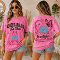 North Carolina Tar Heels 2026 Pink October Breast Cancer Awareness Pride T-Shirt Heels Merch - Merchluma