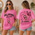Oklahoma Sooners 2026 Pink October Breast Cancer Awareness Pride T-Shirt Sooners Merch - Merchluma