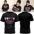 Aespa x Bape Signed 2026 T-Shirt Black Aespa Merch Birthday Gift For Sister - Merchluma