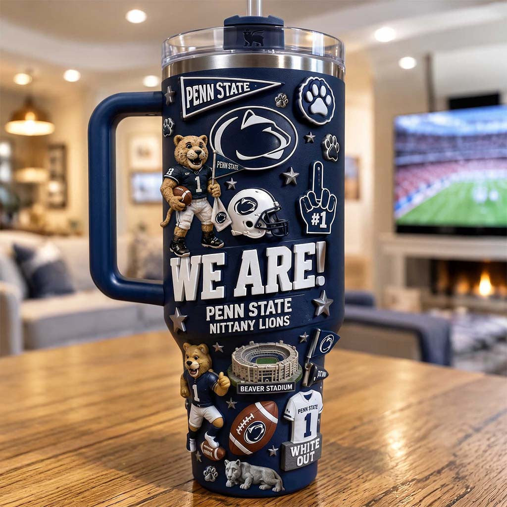 Penn State Nittany Lions Merch 2026 We Are Penn State Nittany Lions Tumbler Football Fan Gifts - Merchluma