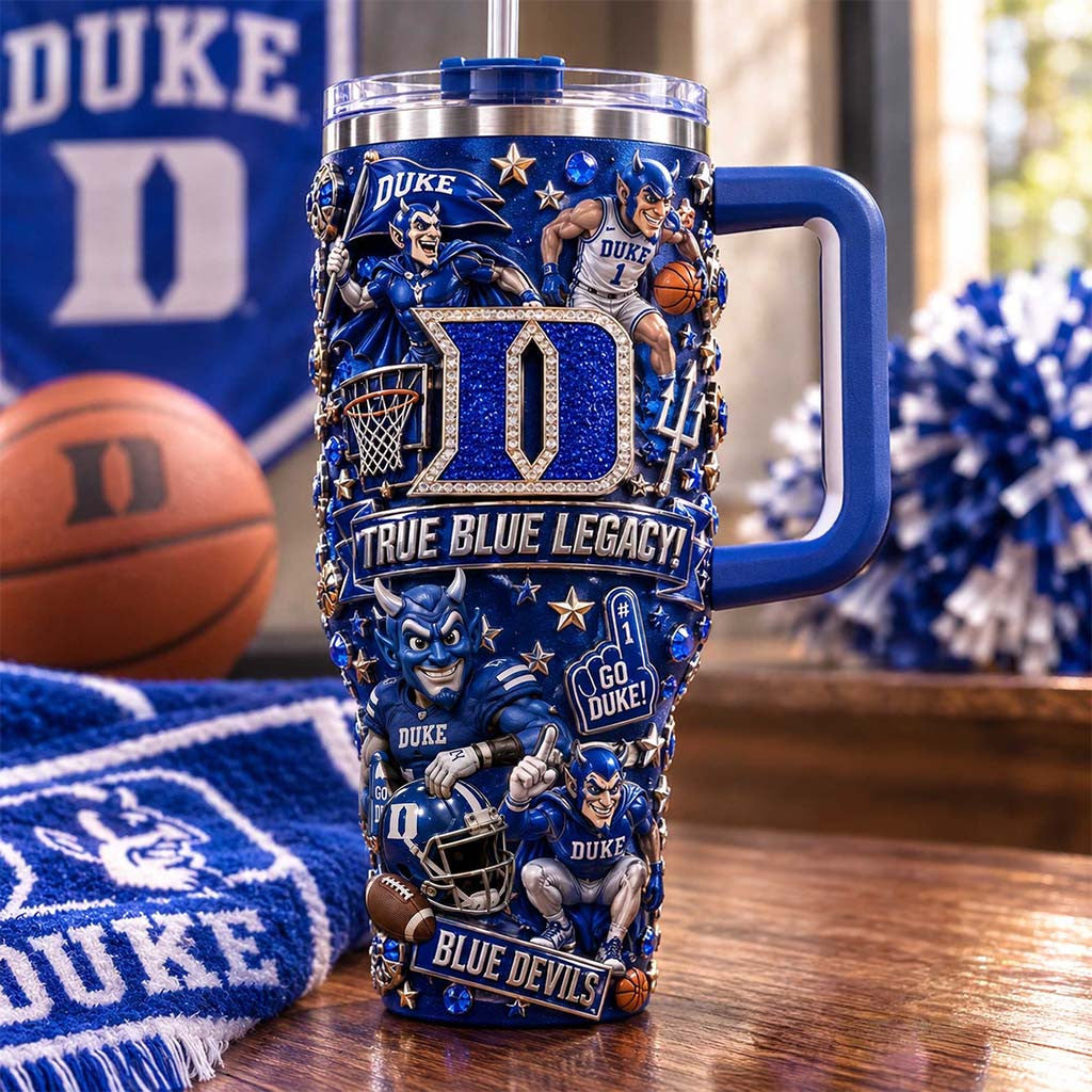 Duke Blue Devils Merch 2026 True Blue Legacy Tumbler Sport Fan Gear Gift For Brothers - Merchluma