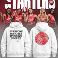 Indiana Fever Everyone Watches Women's Sports 2026 Hoodie White Indiana Fever Merch Her Gifts - Merchluma