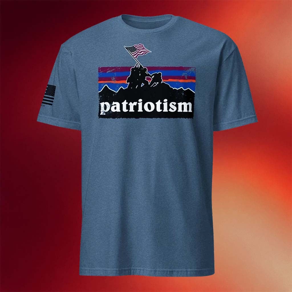 1 Nation Design Merch 2026 Patriotism T-Shirt Iwo Jima Shirt Gift Ideas For Veteran - Merchluma