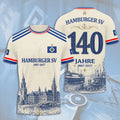 Hamburger SV 140th Anniversary Football Club Shirt Hamburger SV Merch Football Fan Gift Ideas - Merchluma