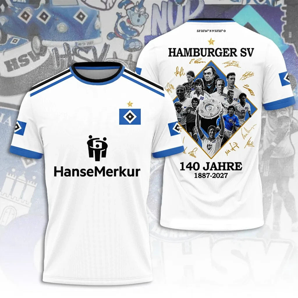 Hamburger SV 140th Anniversary Shirt Hamburger SV Merch Gifts For Football Fan - Merchluma