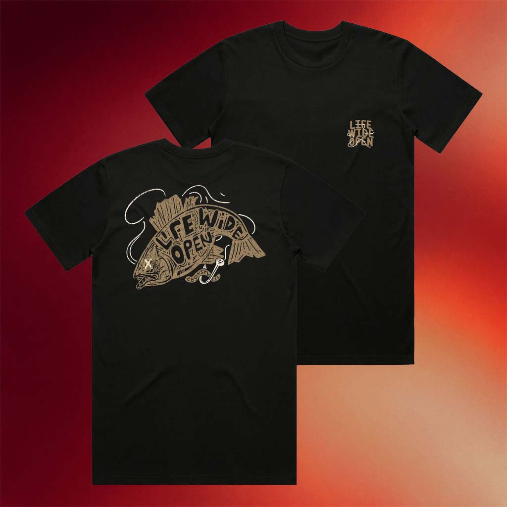 CboysTV Merch 2026 Hooked Up T-Shirt Life Wide Open Shirt Useful Gift For Fishers - Merchluma