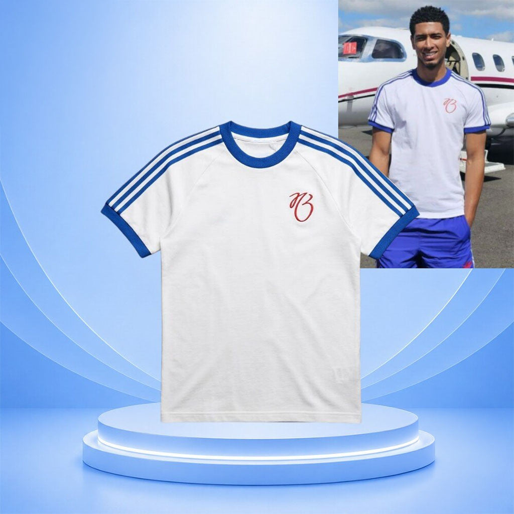 Jude Bellingham 3 Stripes Shirt Spain Home Tee Jude Bellingham Merch Gifts For Fans - Merchluma