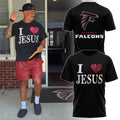 Atlanta Falcons x I Love Jesus Shirt 2026 Faith Based Shirt Atlanta Falcons Merch Fan Gear - Merchluma