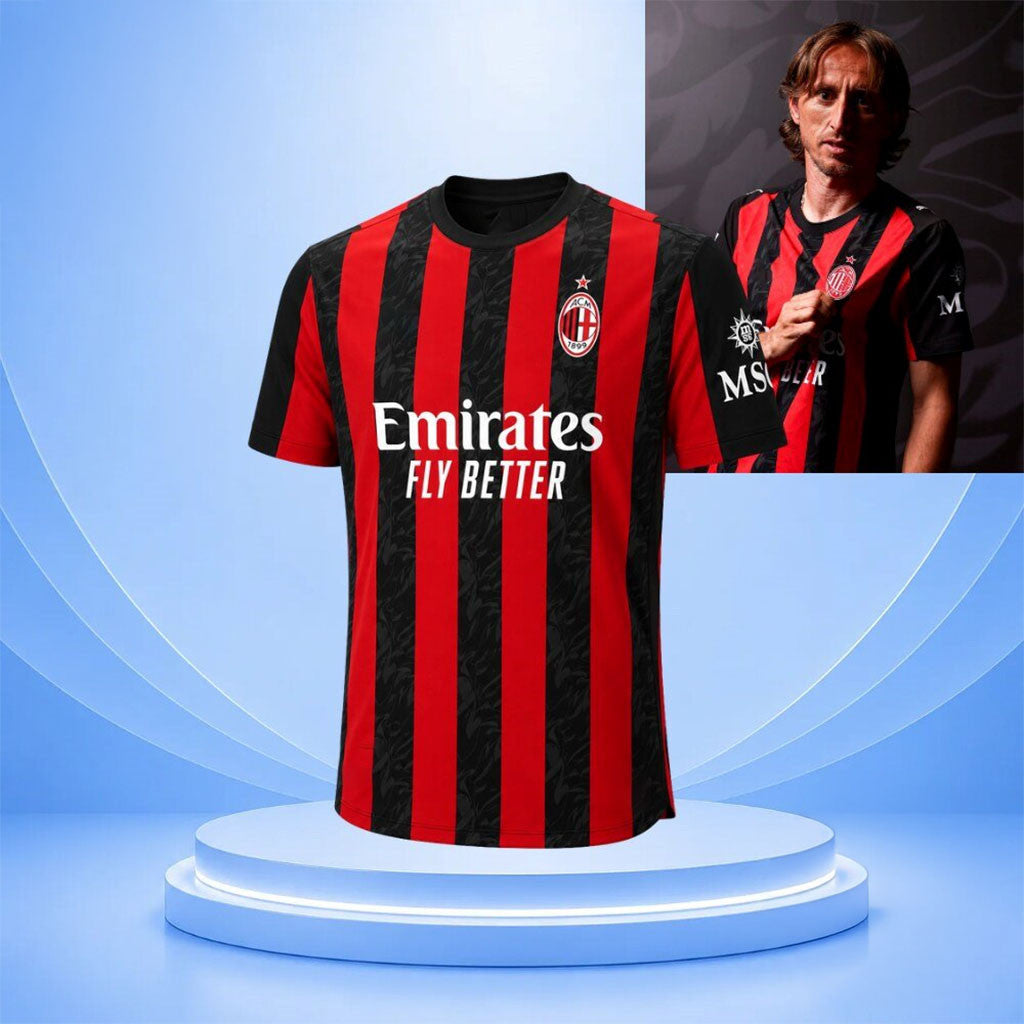 Luka Modric AC Milan 25 26 Home Jersey Shirt Luka Modric Merch Presents For Football Fans - Merchluma
