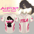 Tyla Apop World Tour 2026 Baseball Jersey Tyla Merch Gift Ideas For Music Lovers - Merchluma