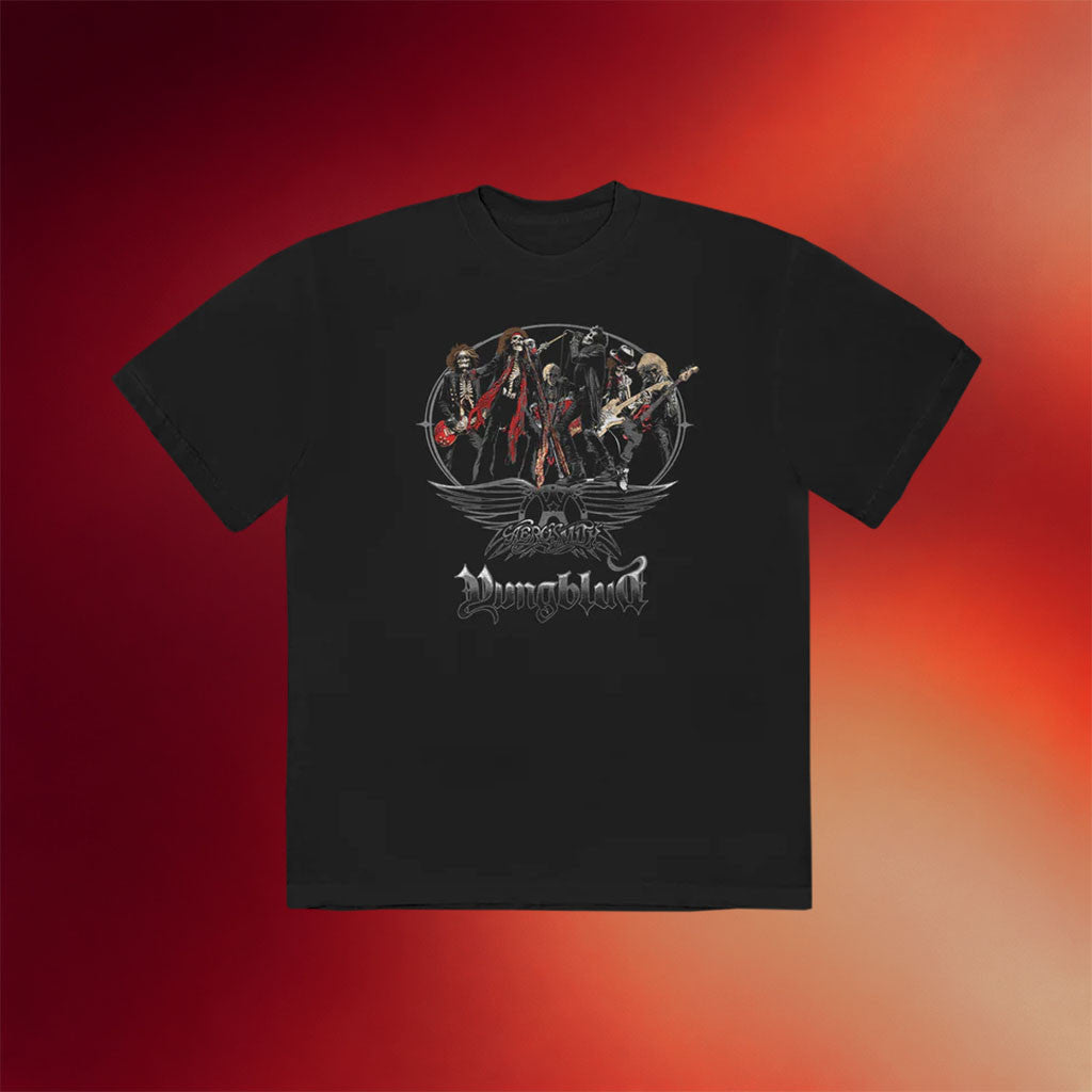 Aerosmith Merch 2026 One More Time Skeleton T-Shirt Best Gift For Rock Fans - Merchluma