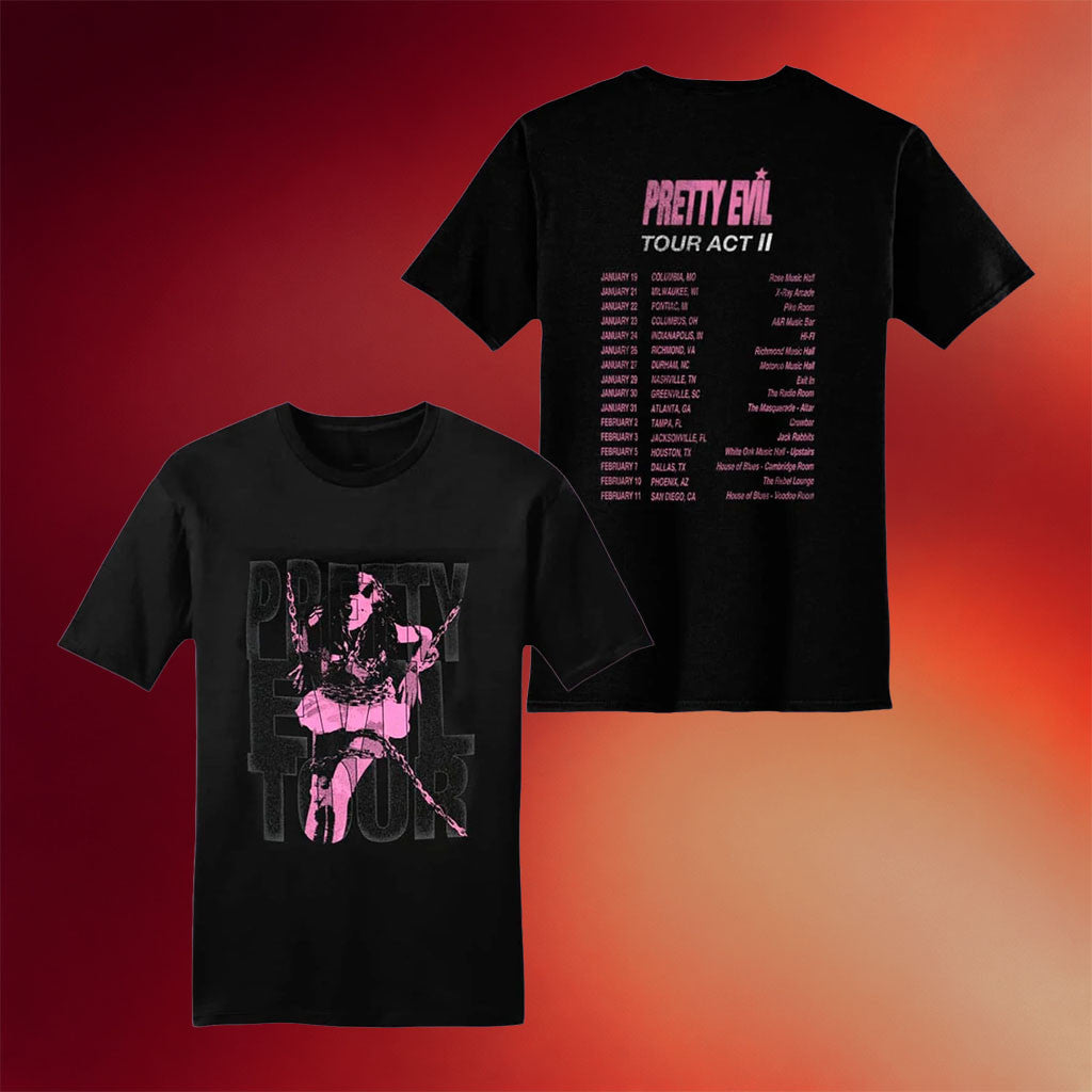 Ellise Merch 2026 Pretty Evil Tour Act II T-Shirt Ellise Concert Merch Gift For Music Lovers - Merchluma