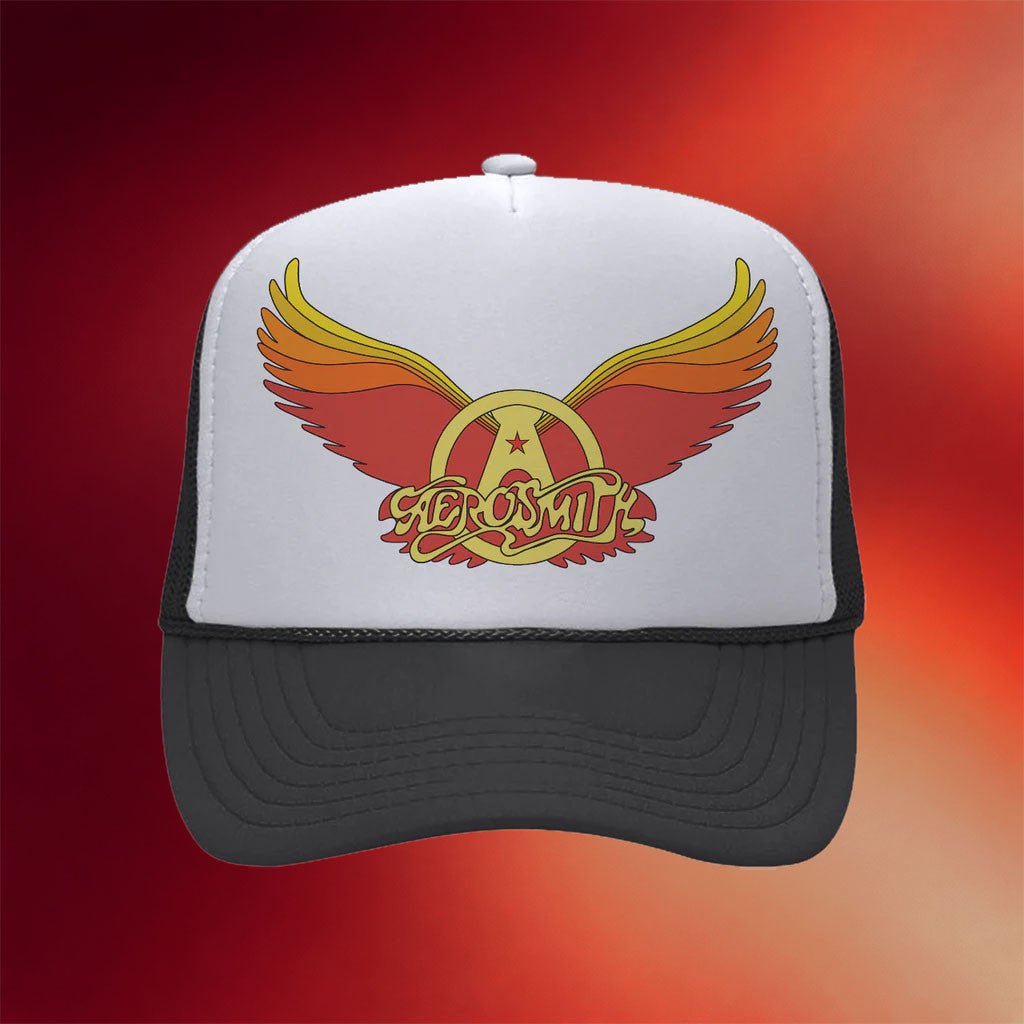Aerosmith Merch 2026 Wings Logo Trucker Hat Best Gifts For Rock Music Lovers - Merchluma